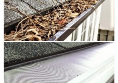 before and after gutter